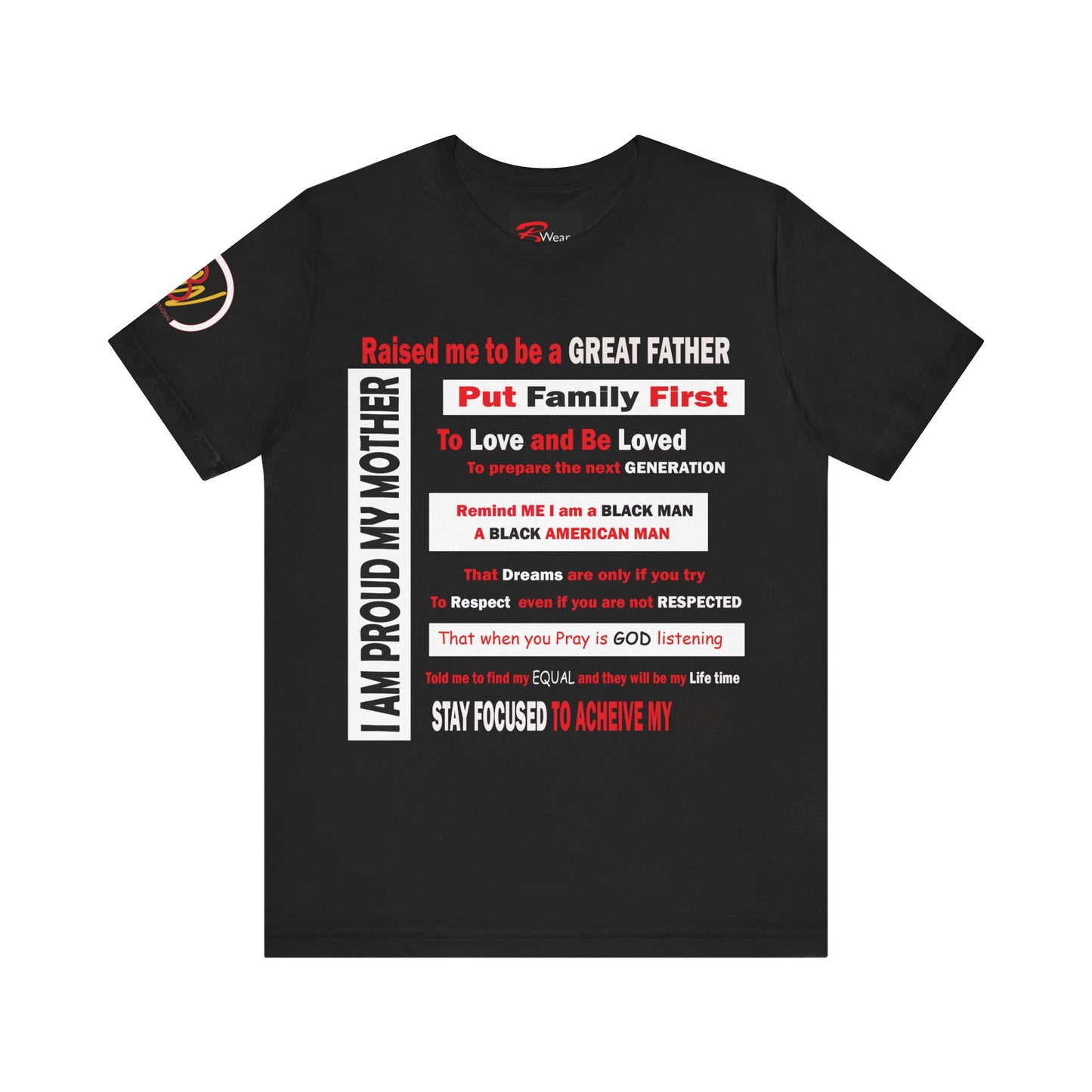 I am Proud My Mother Jersey Short Sleeve Tee