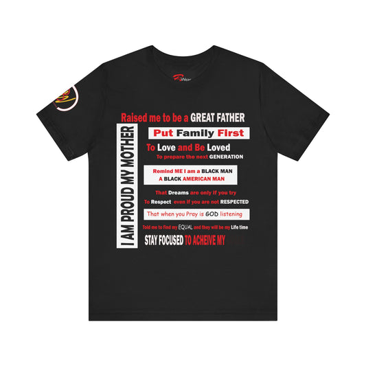 I am Proud My Mother Jersey Short Sleeve Tee