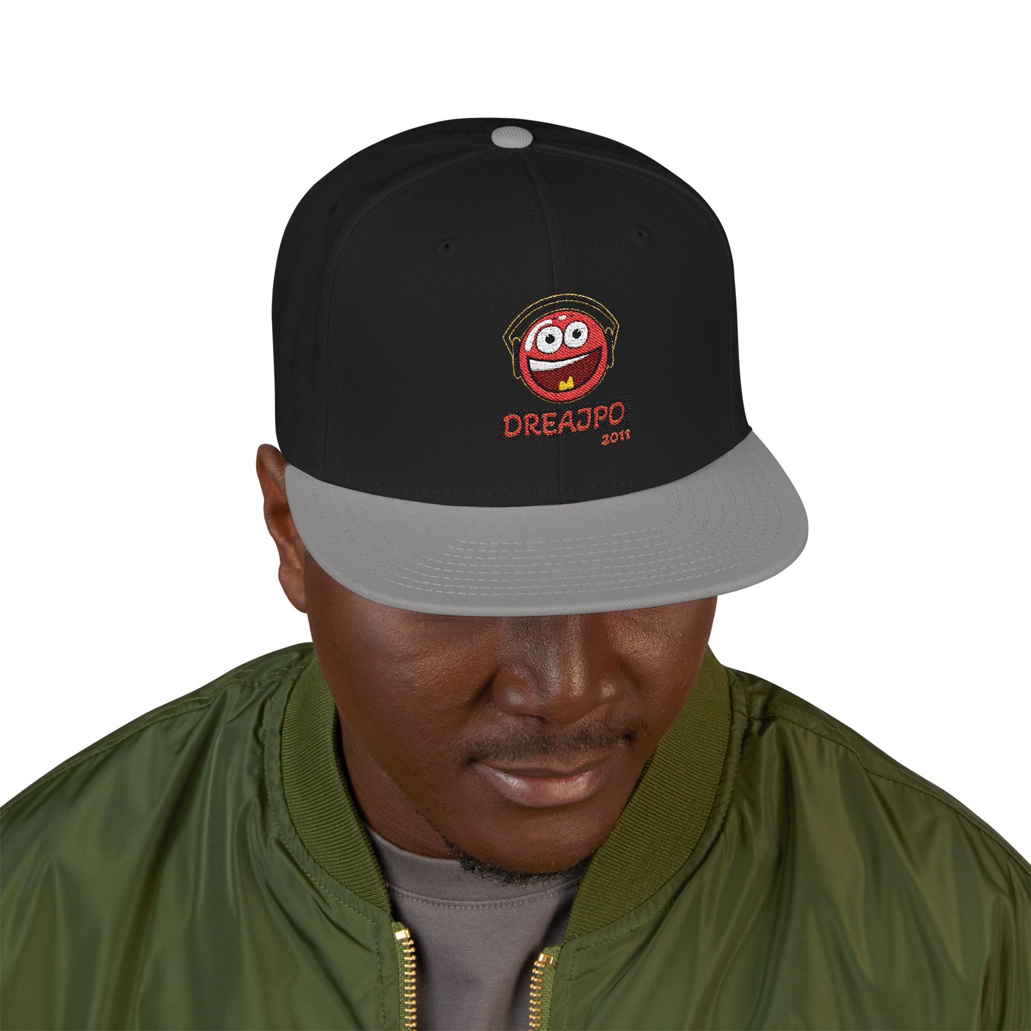 DreajPo Snapback Hat with fun logo