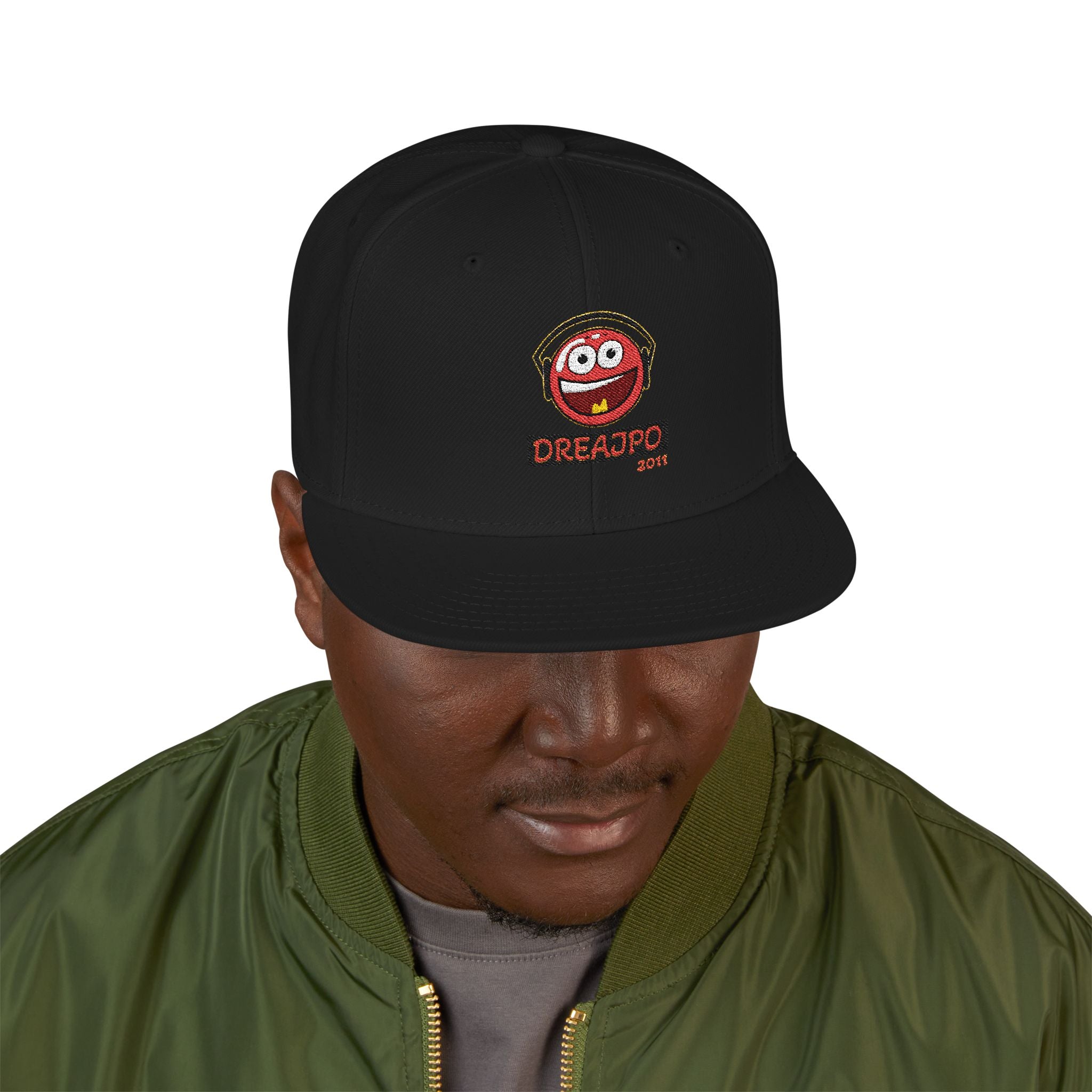 DreajPo Snapback Hat with fun logo