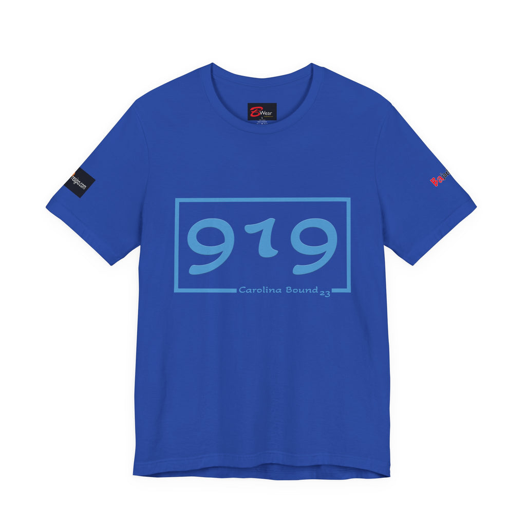 Carolina 919 Jersey Tee, Casual T-Shirt, Summer Outfit, North Carolina Apparel