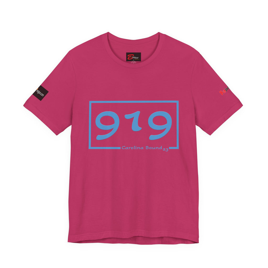 Carolina 919 Jersey Tee, Casual T-Shirt, Summer Outfit, North Carolina Apparel