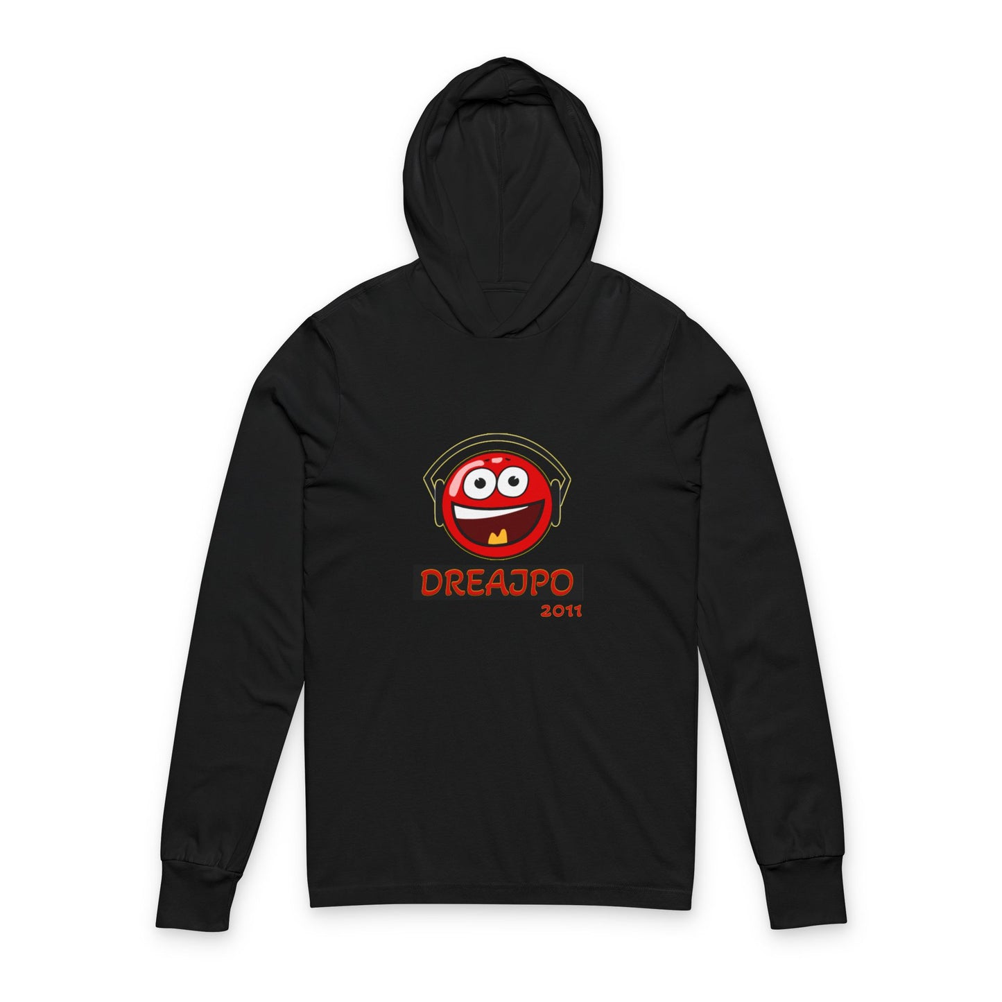 DreajPo Graphic Hooded Long Sleeve Tee, Casual Wear Music Lover Apparel