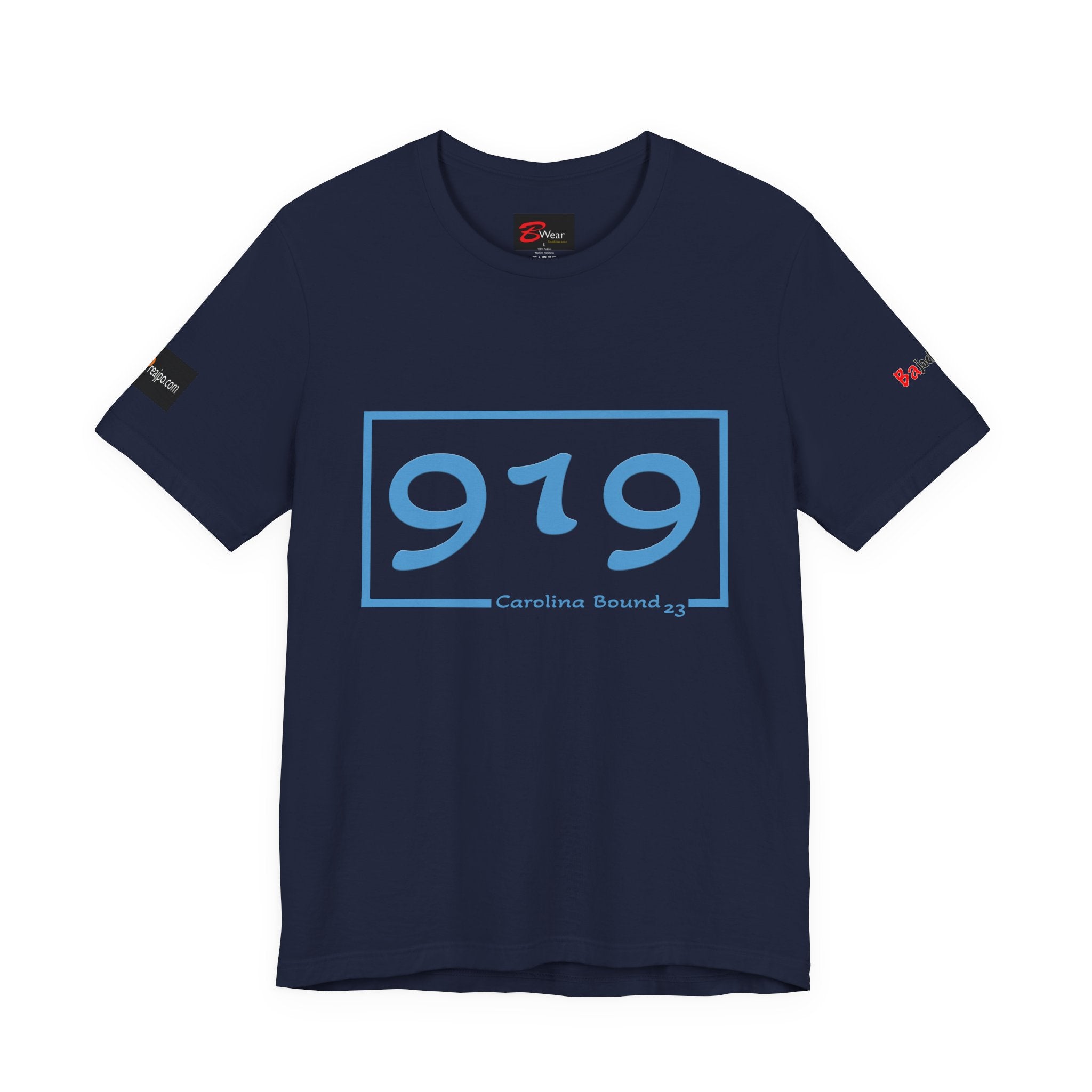 Carolina 919 Jersey Tee, Casual T-Shirt, Summer Outfit, North Carolina Apparel