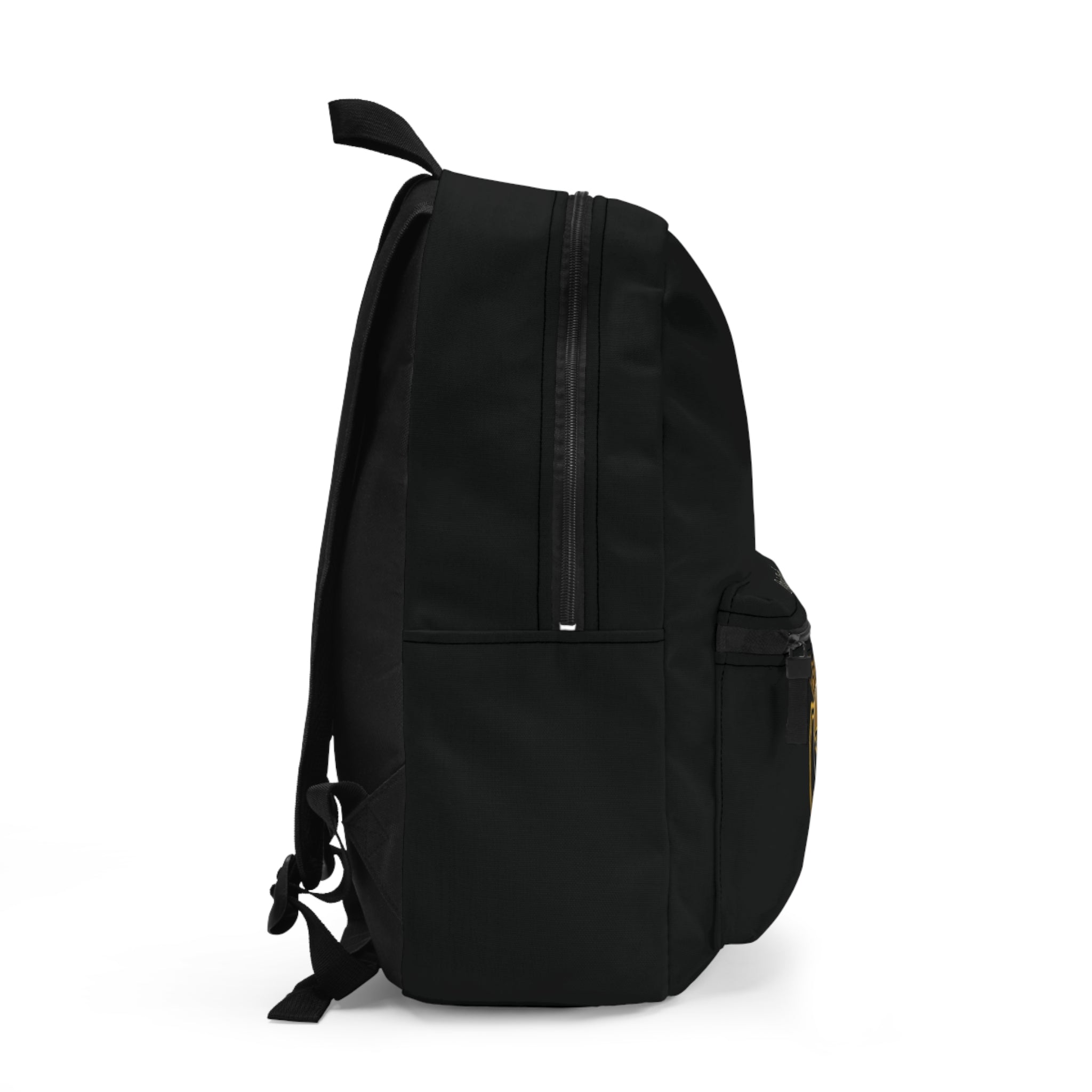 Backpack with Gold Emblem