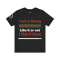 I am a Strong Black Woman Jersey Short Sleeve Tee