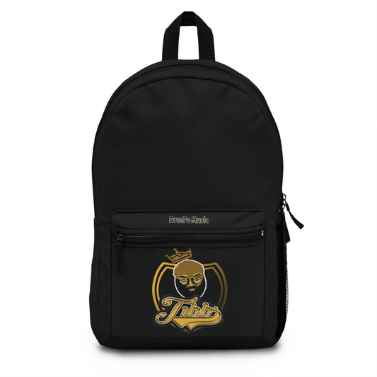 Backpack with Gold Emblem