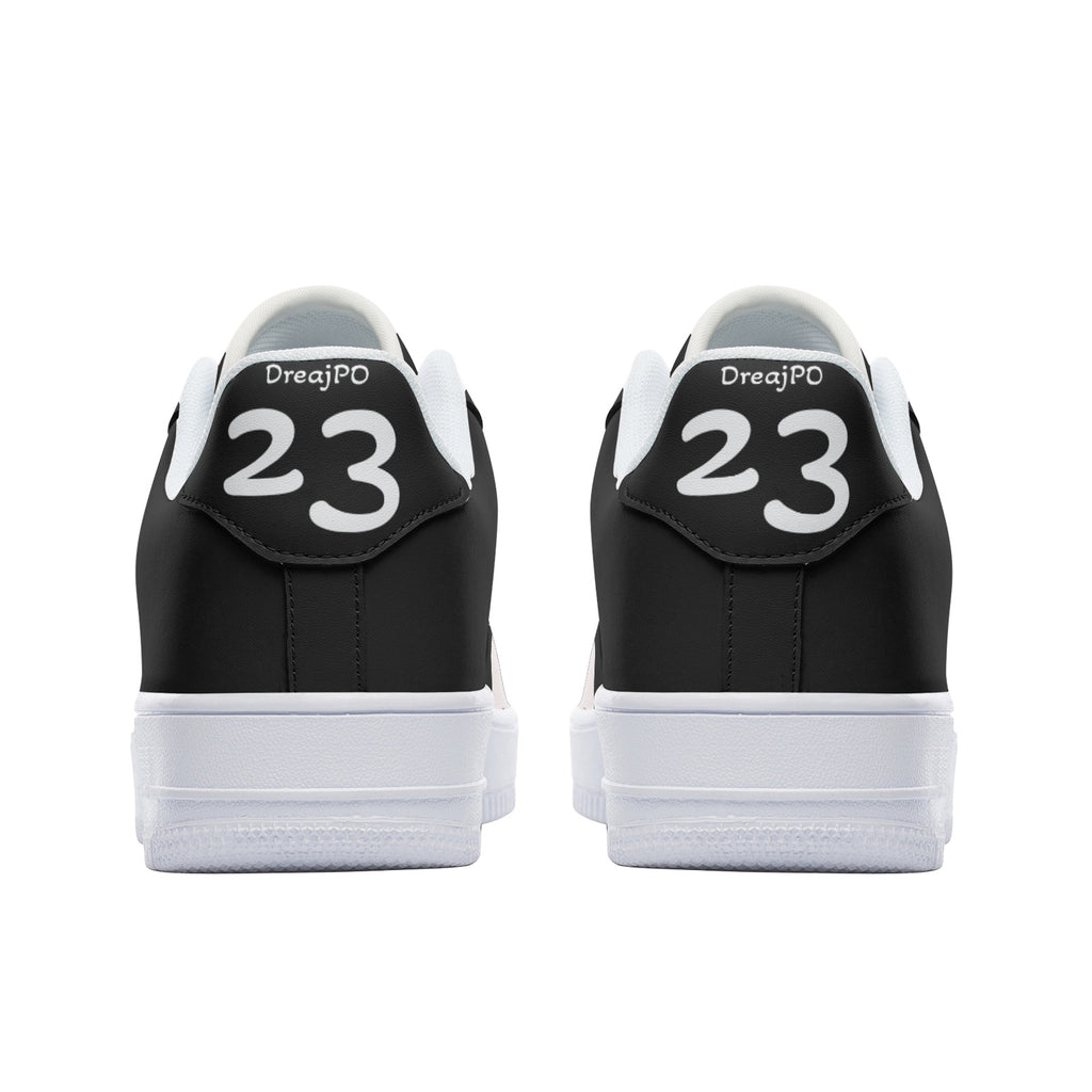 DreajPo 23  Low Top Leather Sneakers