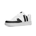 DreajPo 23 White Low Top Leather Sneakers